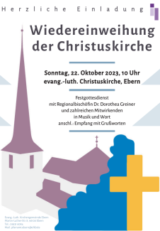 Plakat Wiedereinweihung 22.10.2023